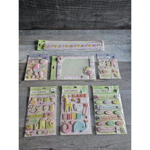 Sticker Lot BABY Girl Pink Scrapbooking 3D Stickers Babies Rare K@Company #87